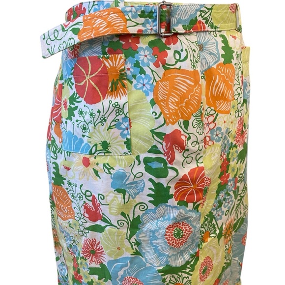 Talbots Spring Time Floral Cotton Skirt - Picture 2 of 6